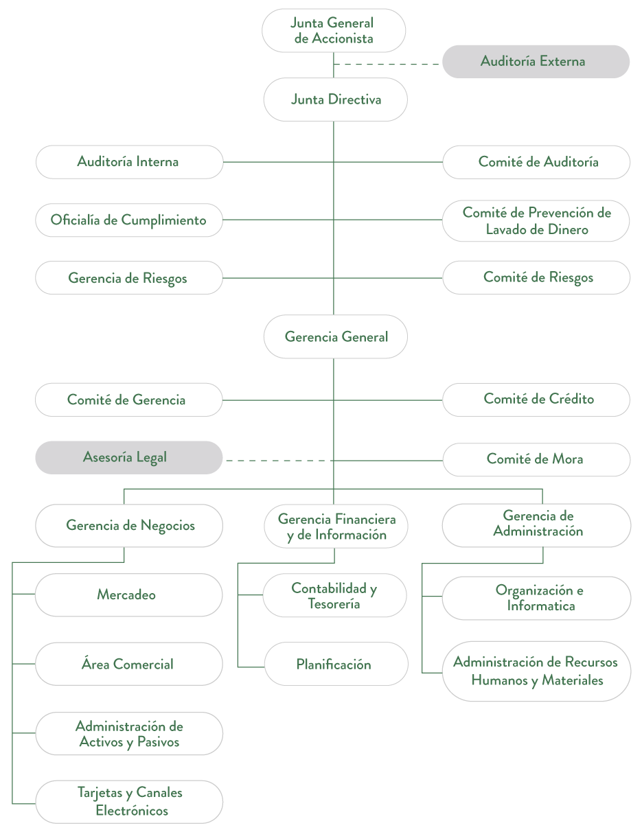 Organigrama Caja de Crédito