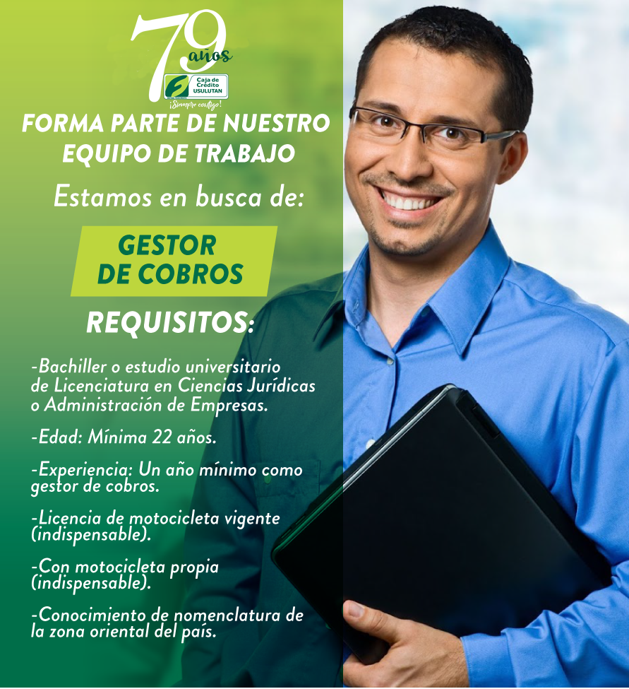 Bolsa de trabajo Caja de Usulután